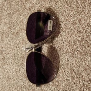 Silver Studded Frame Sunglasses